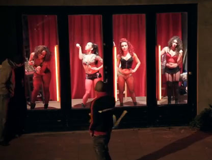 dancers in the red light district