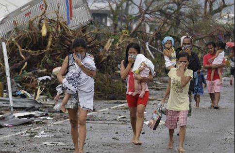 human trafficking typhoon victims