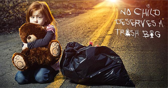 No Child Deserves A Trash Bag